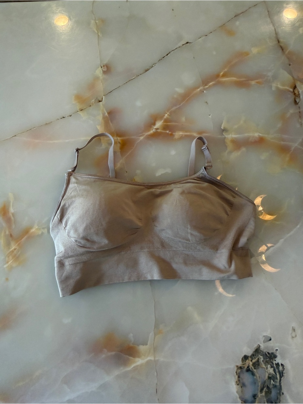Warner's Nude/Taupe Seamless Bralette